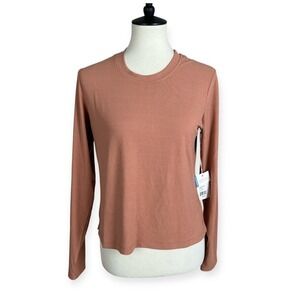 Free Fly Ribbed Bamboo Long Sleeve Tee UPF 50+ Sun Protection Sz L‎ NEW
